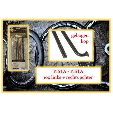 Miche szprychy i nyple 10x lewa i prawa Pista