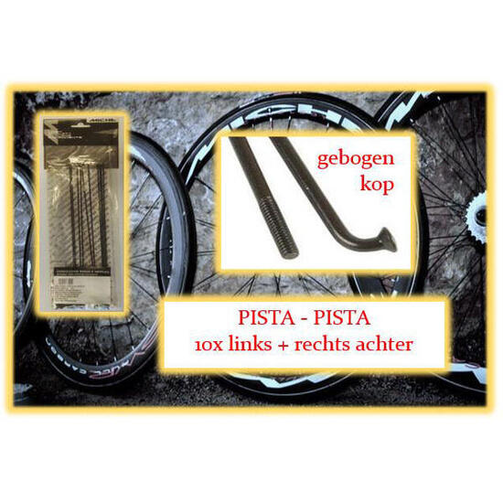 Miche szprychy i nyple 10x lewa i prawa Pista