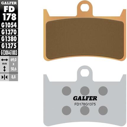 Galfer remblokken fd178 brake pads sinter fd178 g1375