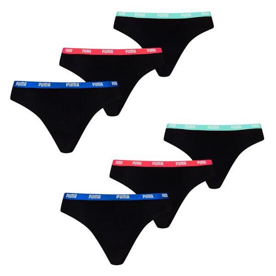 Slip weich elastisch Damen - 6er Pack Iconic Strings