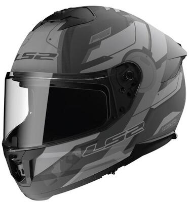 LS2 FF808 Stream II Shadow — Casco Integrale XS Grigio Opaco.