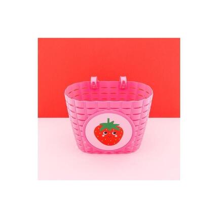 WIDEK koszyk rowerowy dla dzieci Explorer Happy Strawberry różowy