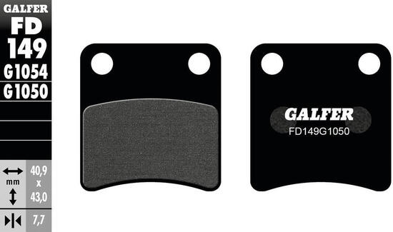 Galfer remblokken fd149 brake pad fd149 g1050 oragnic
