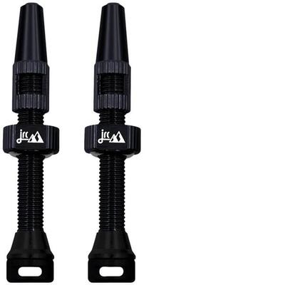 Jrc tubeless ventiel set 44 mm, zwart, 2 stuks.