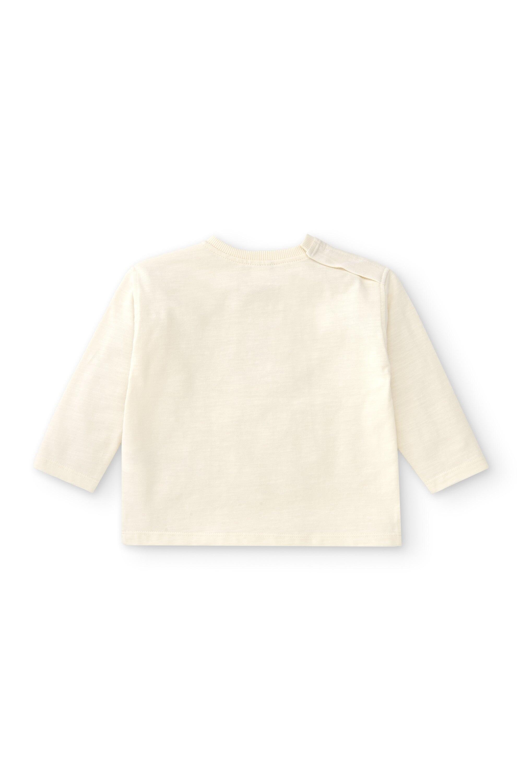 Camiseta infantil de manga comprida na cor off-white com a palavra LOVE (AMOR) 3/3