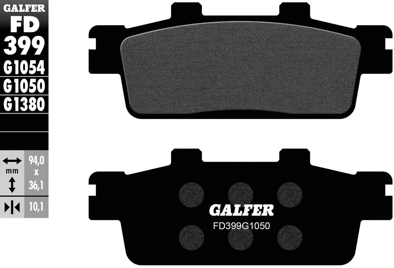 Galfer remblokken fd399 brake pad fd399 g1050 organic scooter 1/1