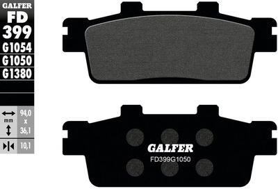 Galfer remblokken "fd399" brake pad fd399 g1050 organic scooter