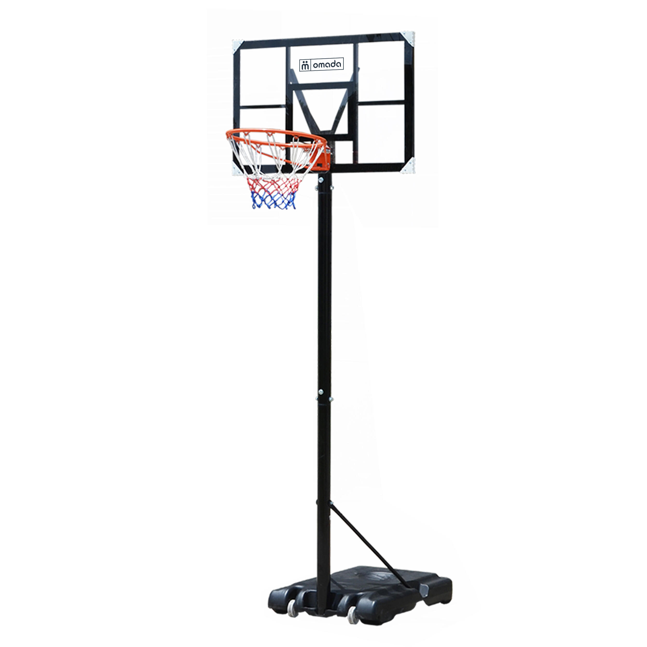 GLADIATORFIT Canestro da basket in piedi, regolabile da 1,35 a 3 m Omada
