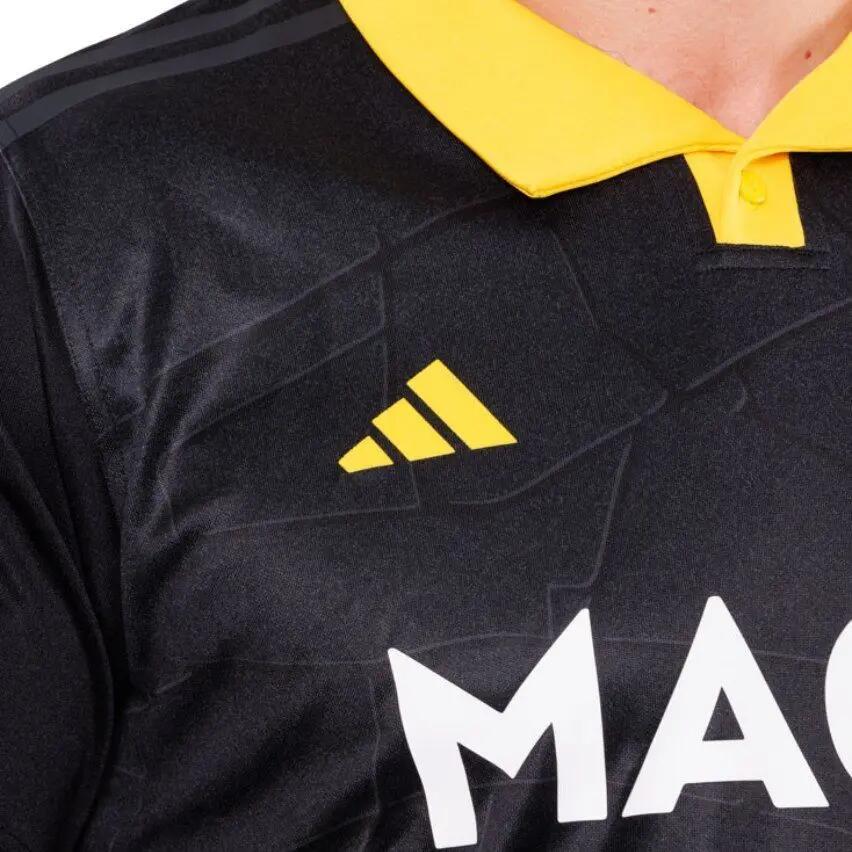 Stade Rochelais Official Replica Home Jersey Adidas Noir 3/4