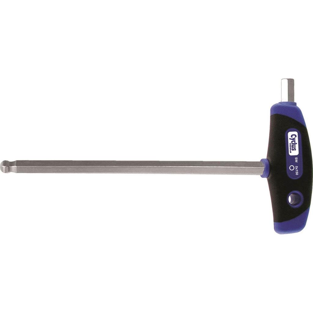 Cycplus Cyclus 2 mm Ball-End Allen Key with T-Handle — 100 mm (720610).