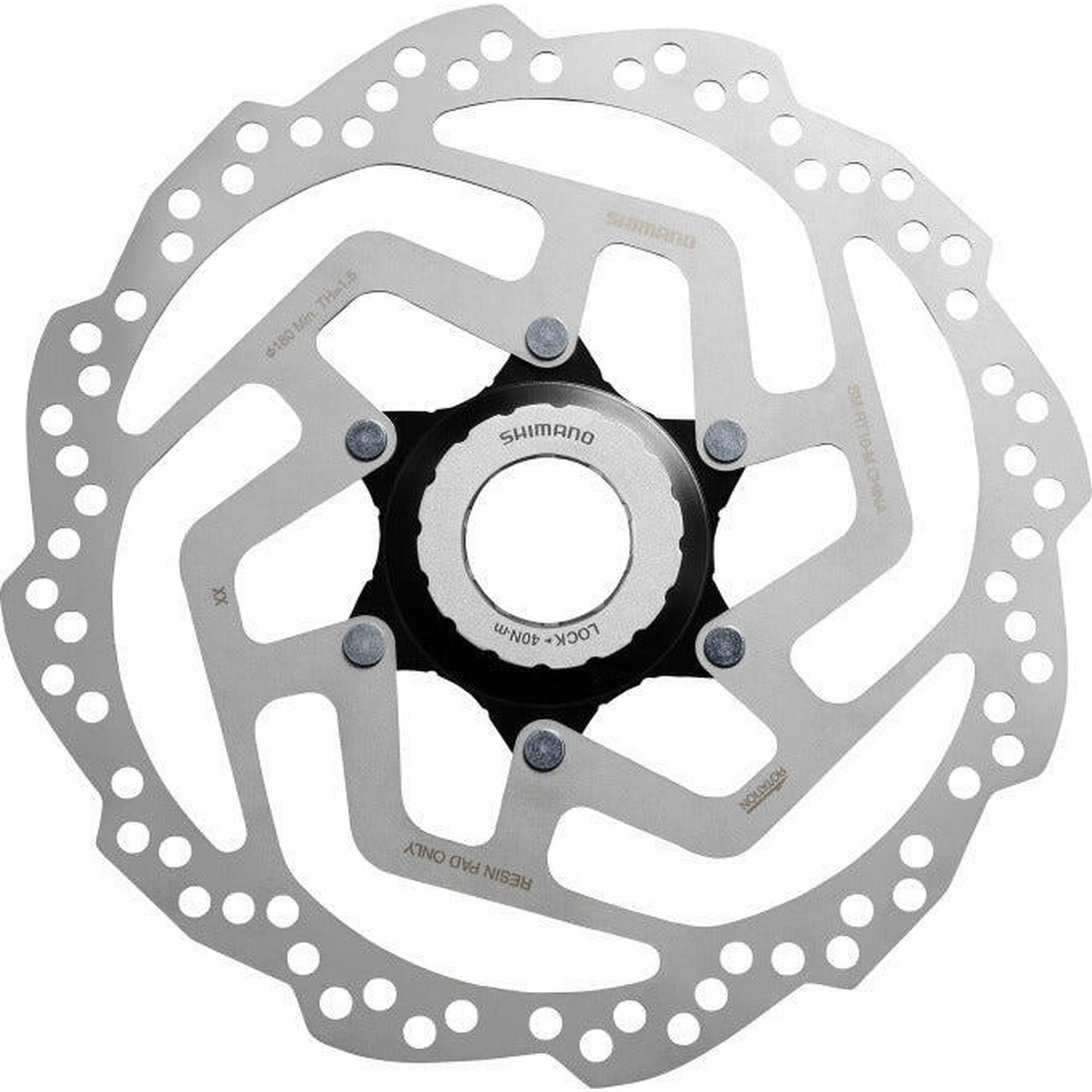 Shimano - Shimano Sm-rt10 Disque De Frein Acier 180 Mm Center Lock. - Disque De Frein - Gris - Decathlon