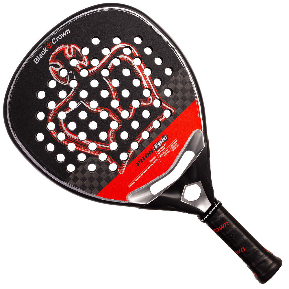Black Crown - Raquette De Padel Black Crown Piton Epic 2025 - Raquette De Padel - Noir|rouge - No Size - Decathlon