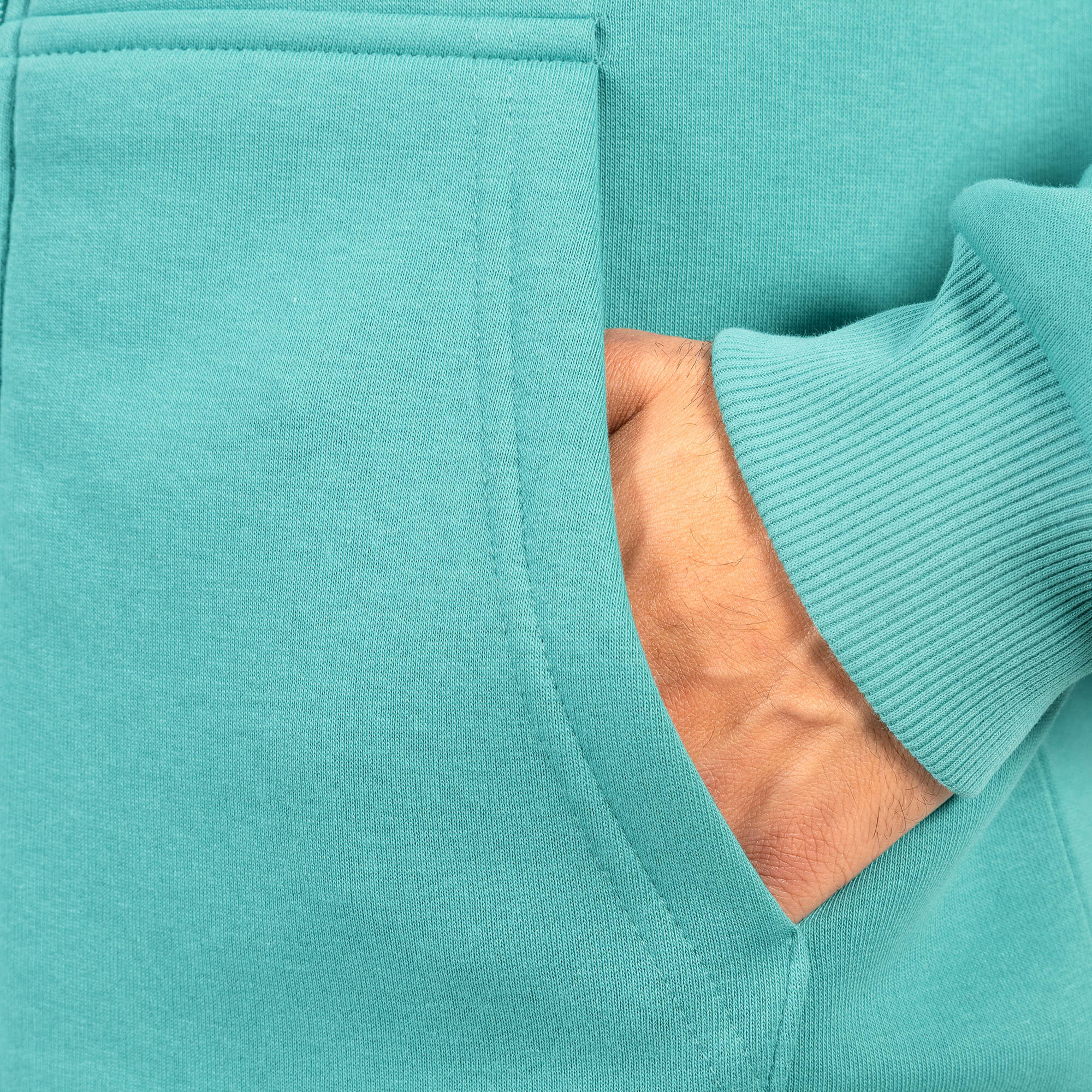 Herren Zip Hoodie Yasin Petrol 5/5
