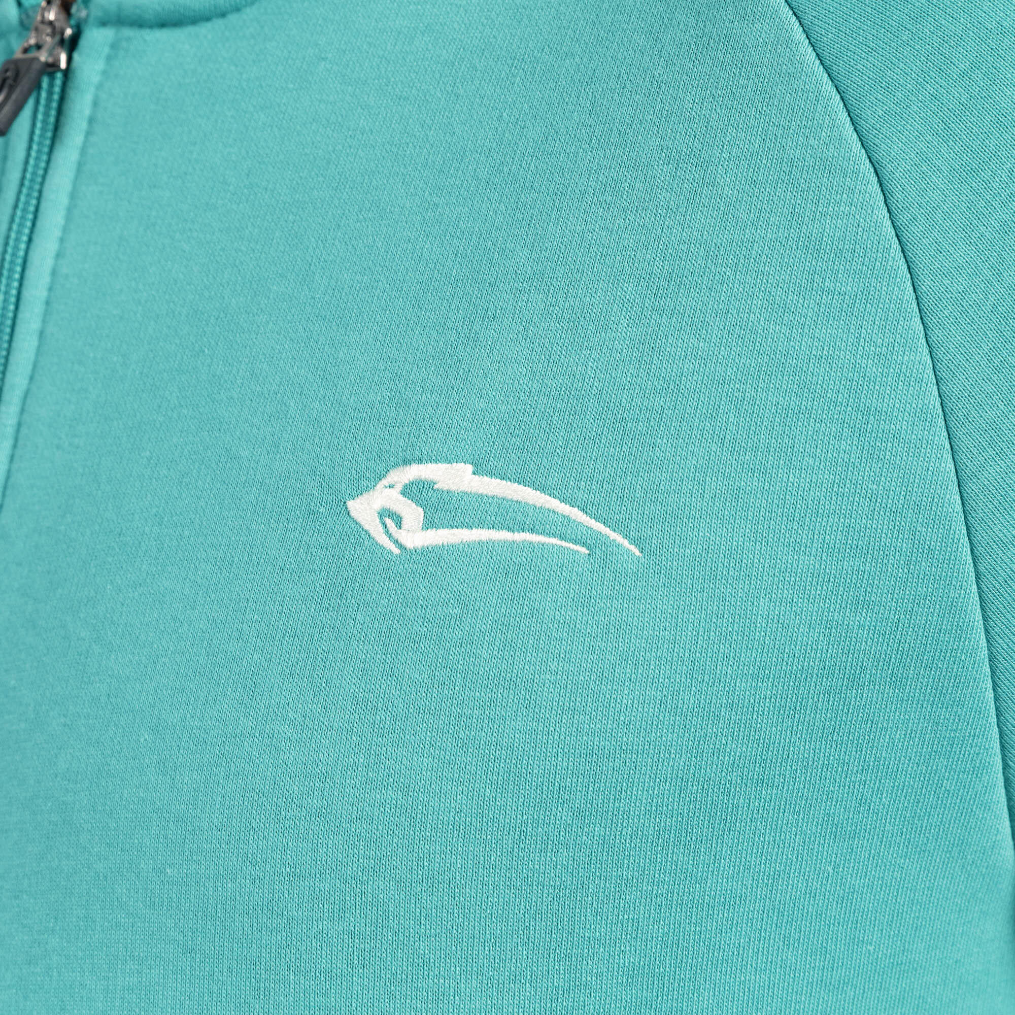 Herren Zip Hoodie Yasin Petrol 4/5