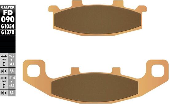 GALFER FD090 klocki hamulcowe spiek metaliczny G1370