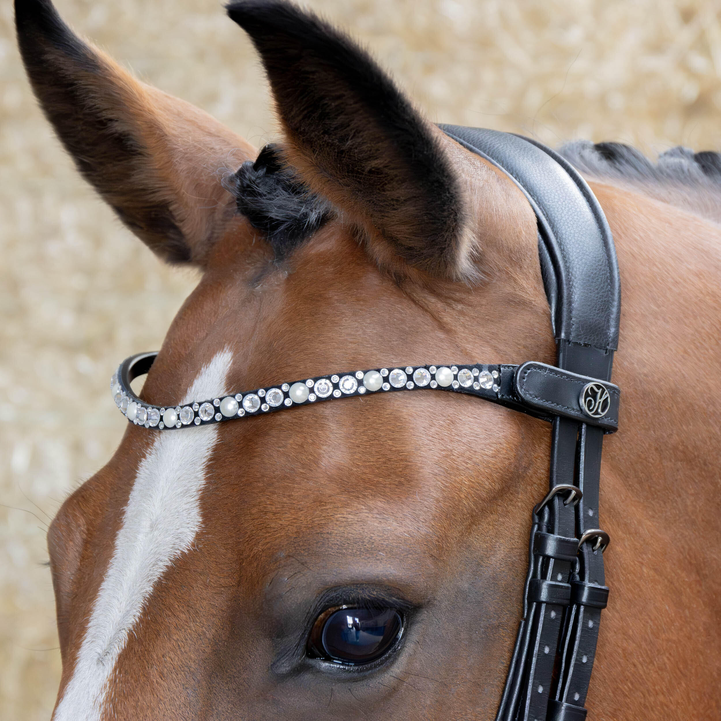 Stirnband für Pferd Harry's Horse Diamond Pearl 2/2
