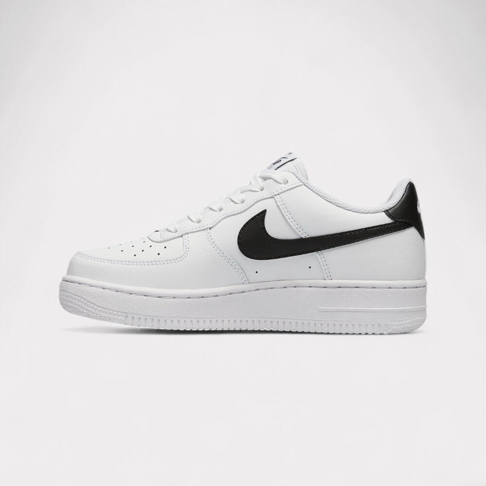 Nike Air Force 1 Low - White Black (GS) 3/7