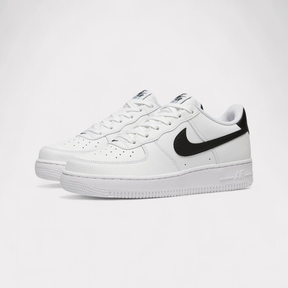 Nike Air Force 1 Low - White Black (GS) 2/7
