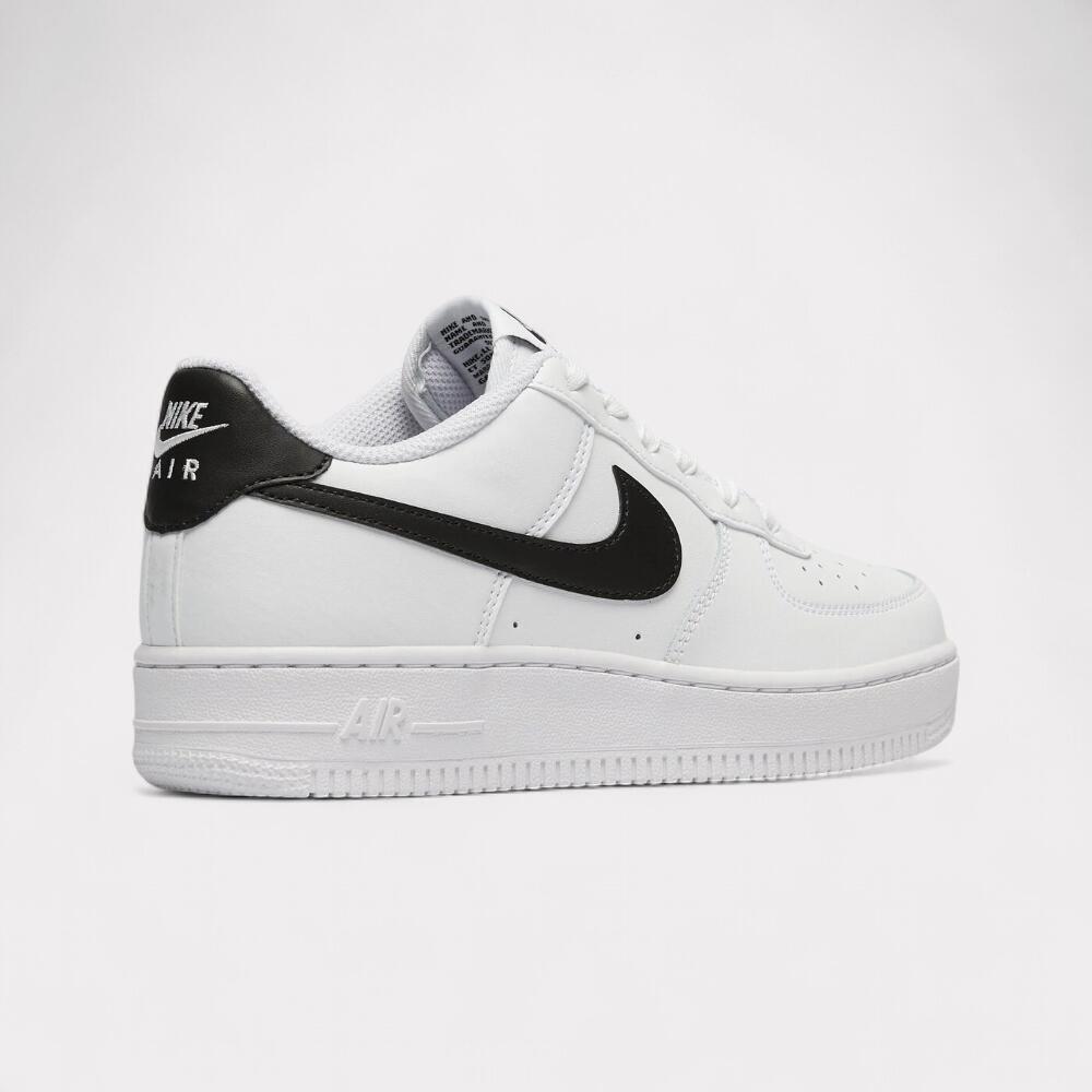 Nike Air Force 1 Low - White Black (GS) 4/7
