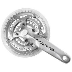 Crankset de M-Wave 42 32 22 Alu Polonais + 2 mm