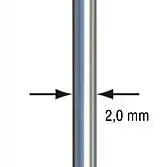 Sapim 14-278 X-Strong stainless steel spokes, 100 pcs, without nipples.