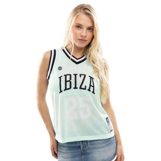 Maglietta da basket da donna Lifestyle IBZ Destí Water Green Verde