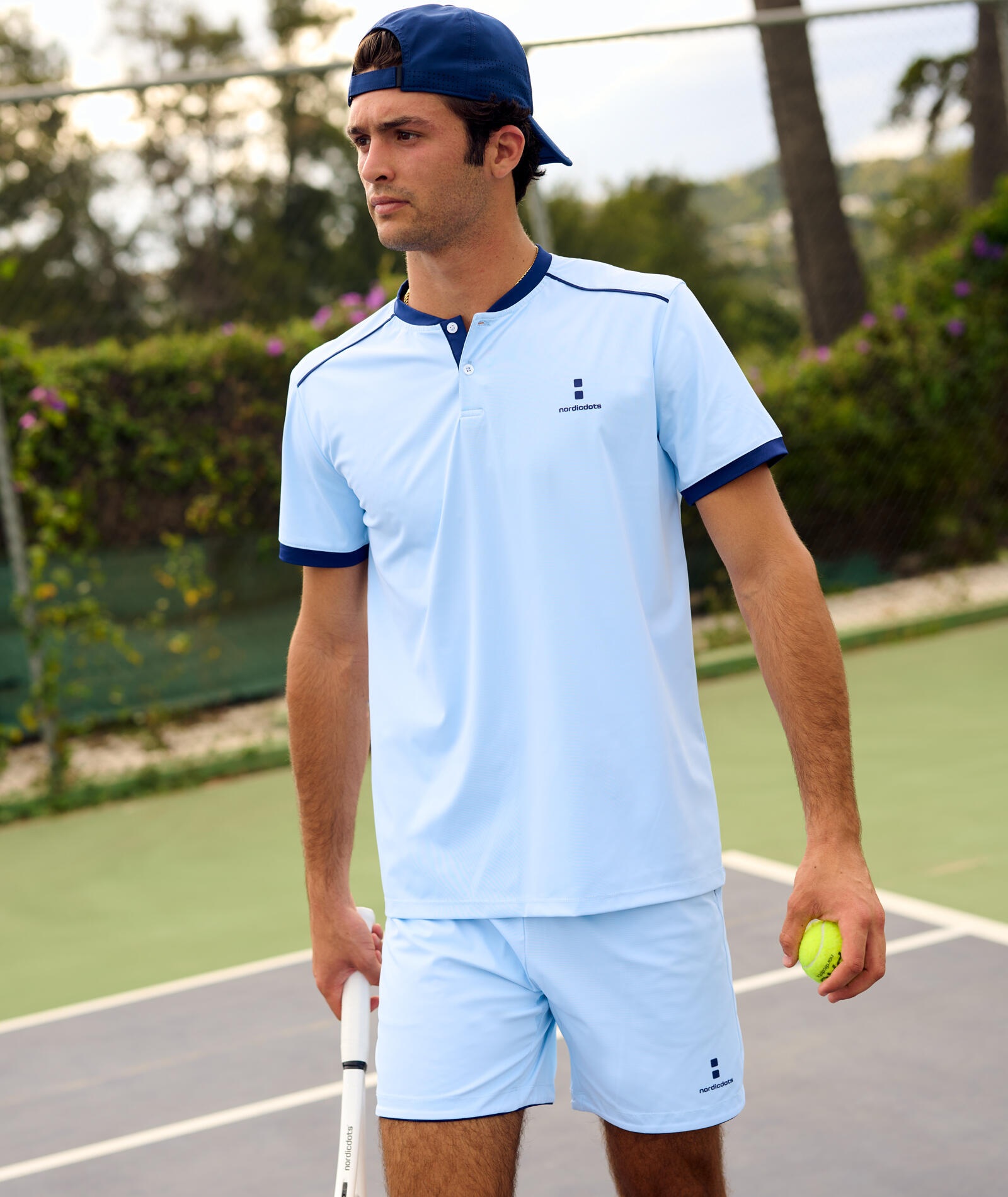 Polo de hombre Pro Flex Tennis/Padel Azul hielo 2/3