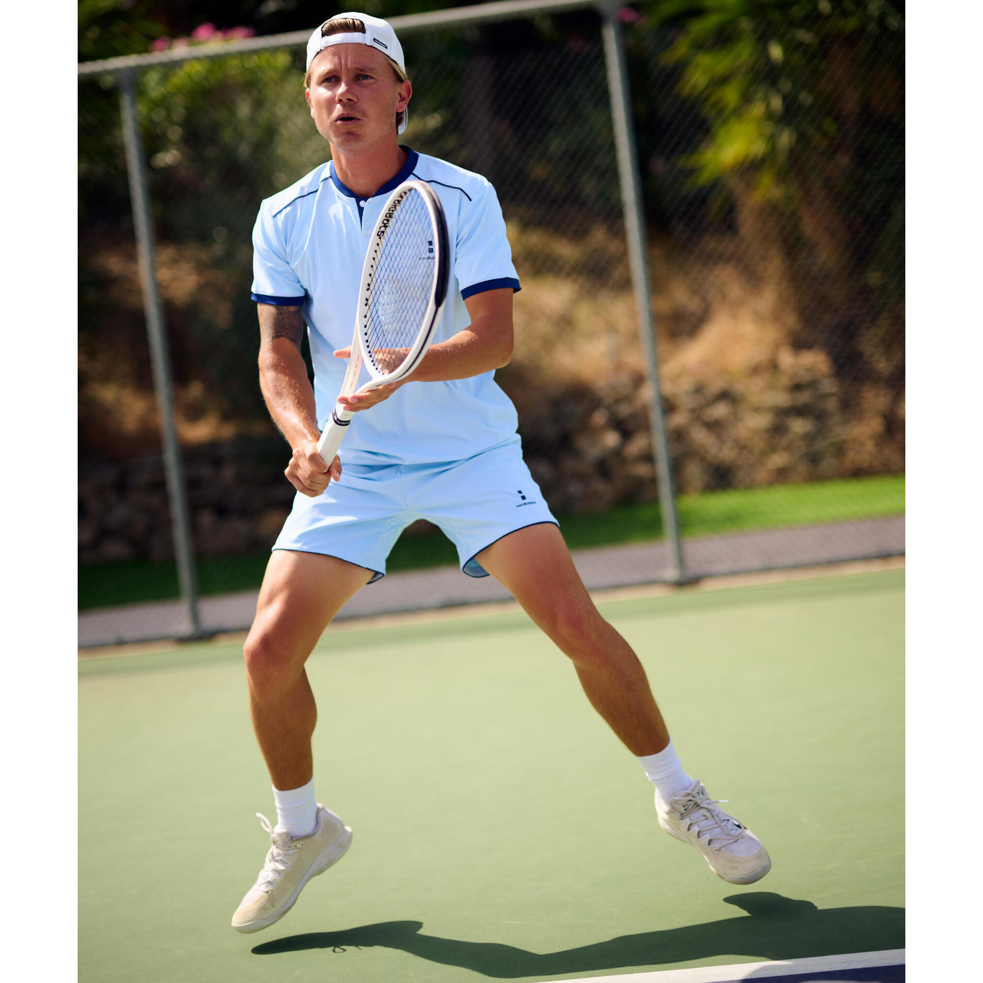 Nordicdots - Polo De Tennis/padel Pro Flex Homme Bleu Glacier - Polo Manches Courtes - Bleu - Decathlon