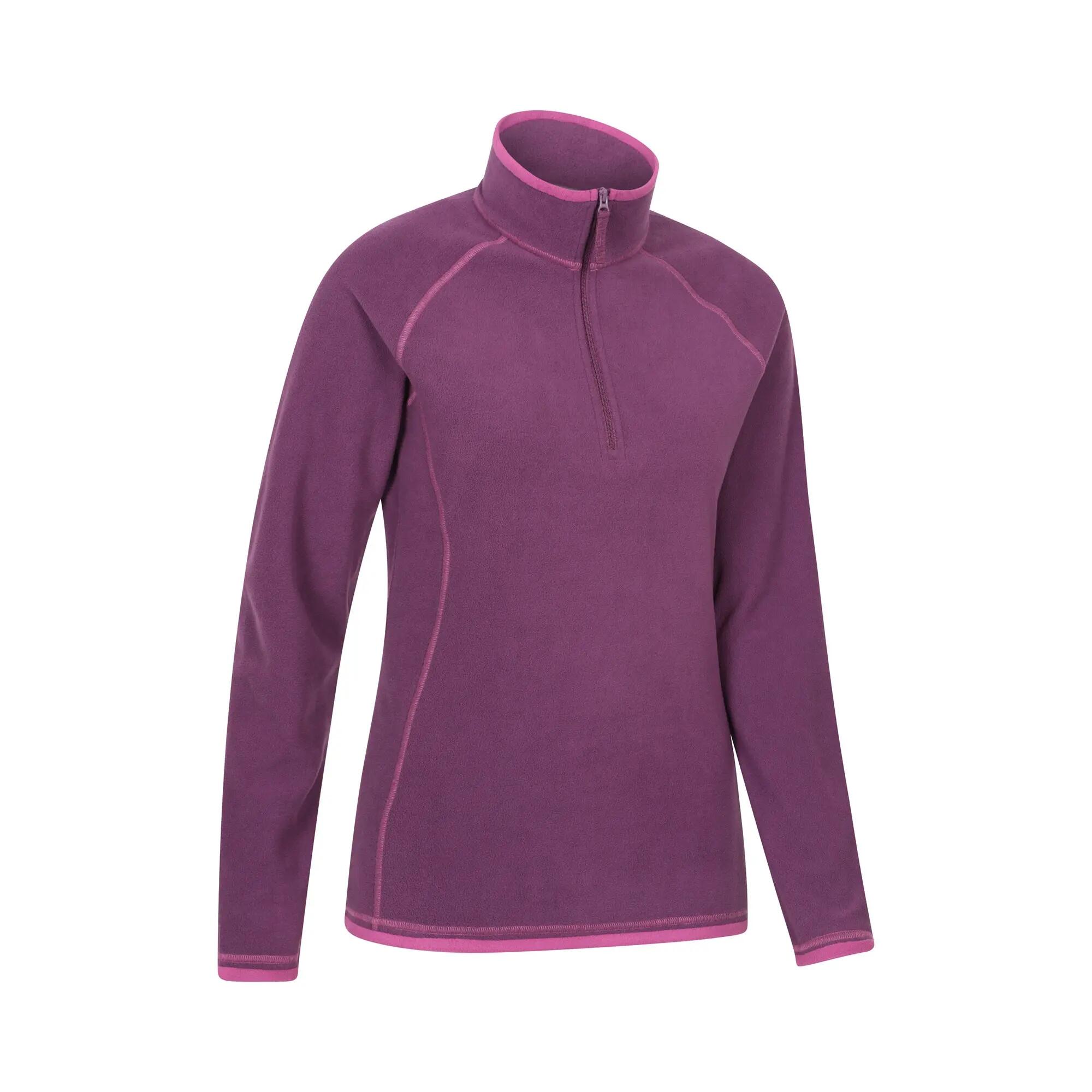 Polaire de Randonnée Femme Demi-Zip Légère Respirante, Montana 2/6