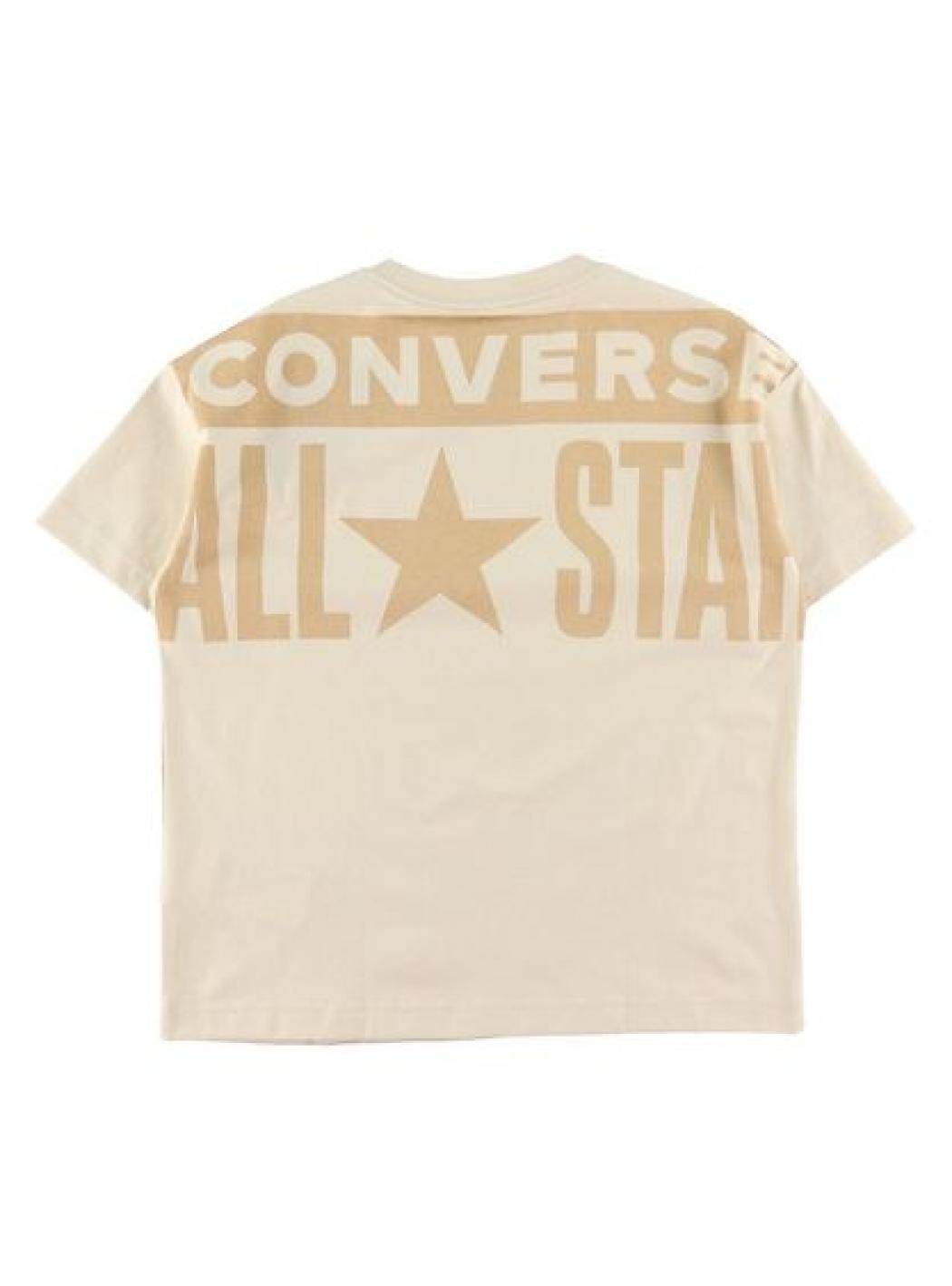 Bambino unisex converse 9CD466_T-SHIRT_AVORIO 3/3