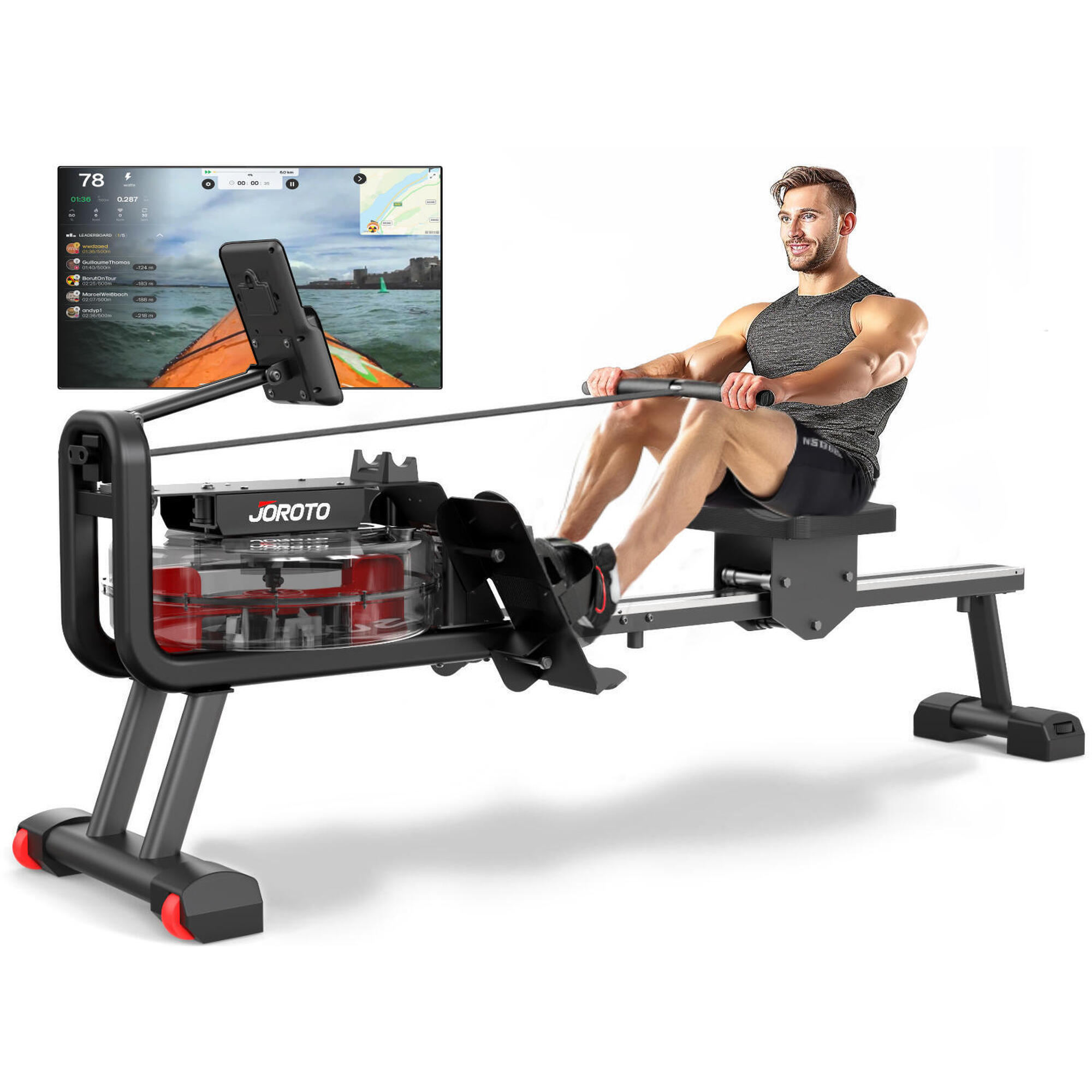 Joroto - Rameur À Eau  Pour Usage Domestique Mr23, Capacité De Charge Maximale De - Rameur - Noir - Taille Unique - Decathlon
