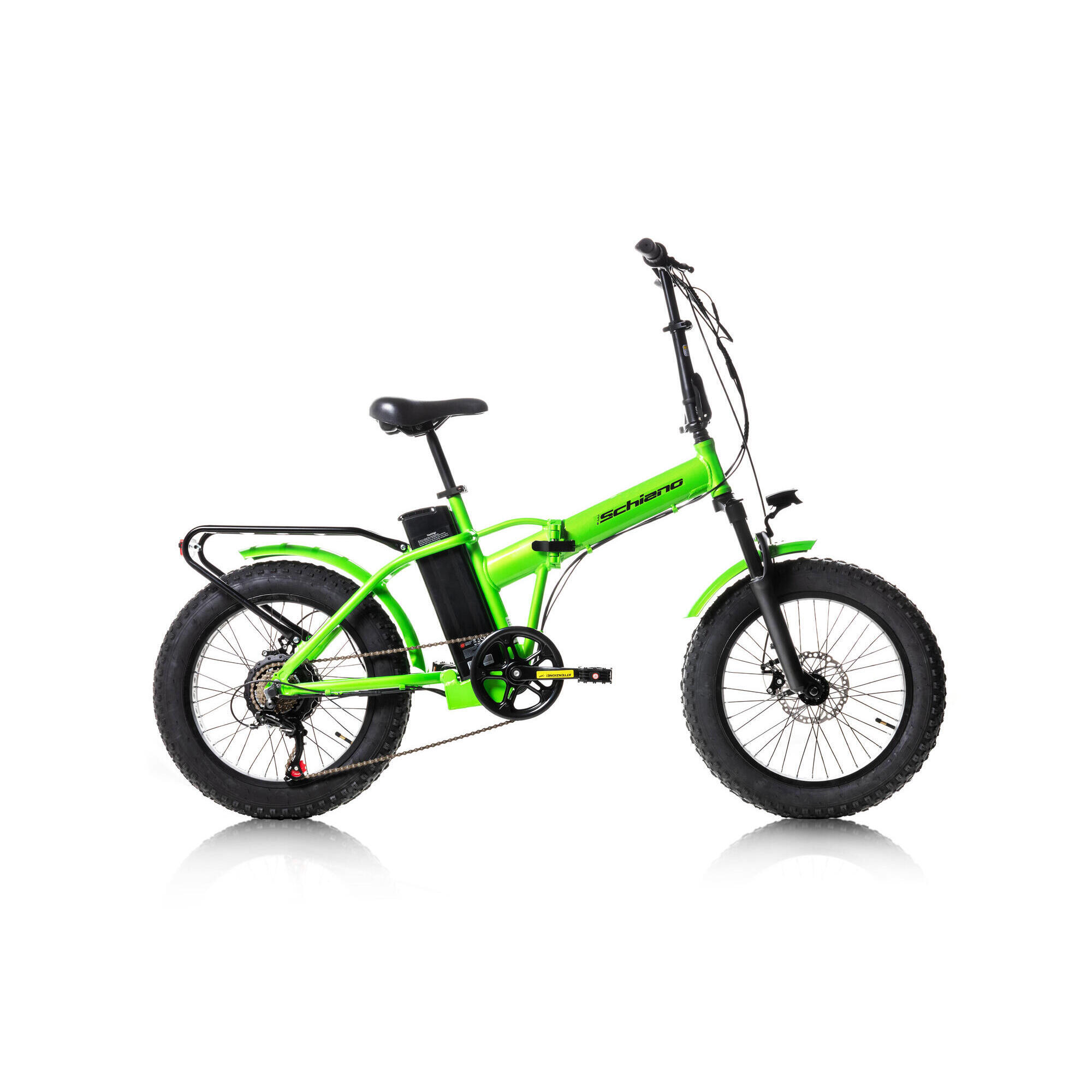 F.lli Schiano - Vtt Tout-terrain En Aluminium, Batterie 48 X 13 Ah, Suspension - Vélo Pliant - Vert - M - Wide - Decathlon