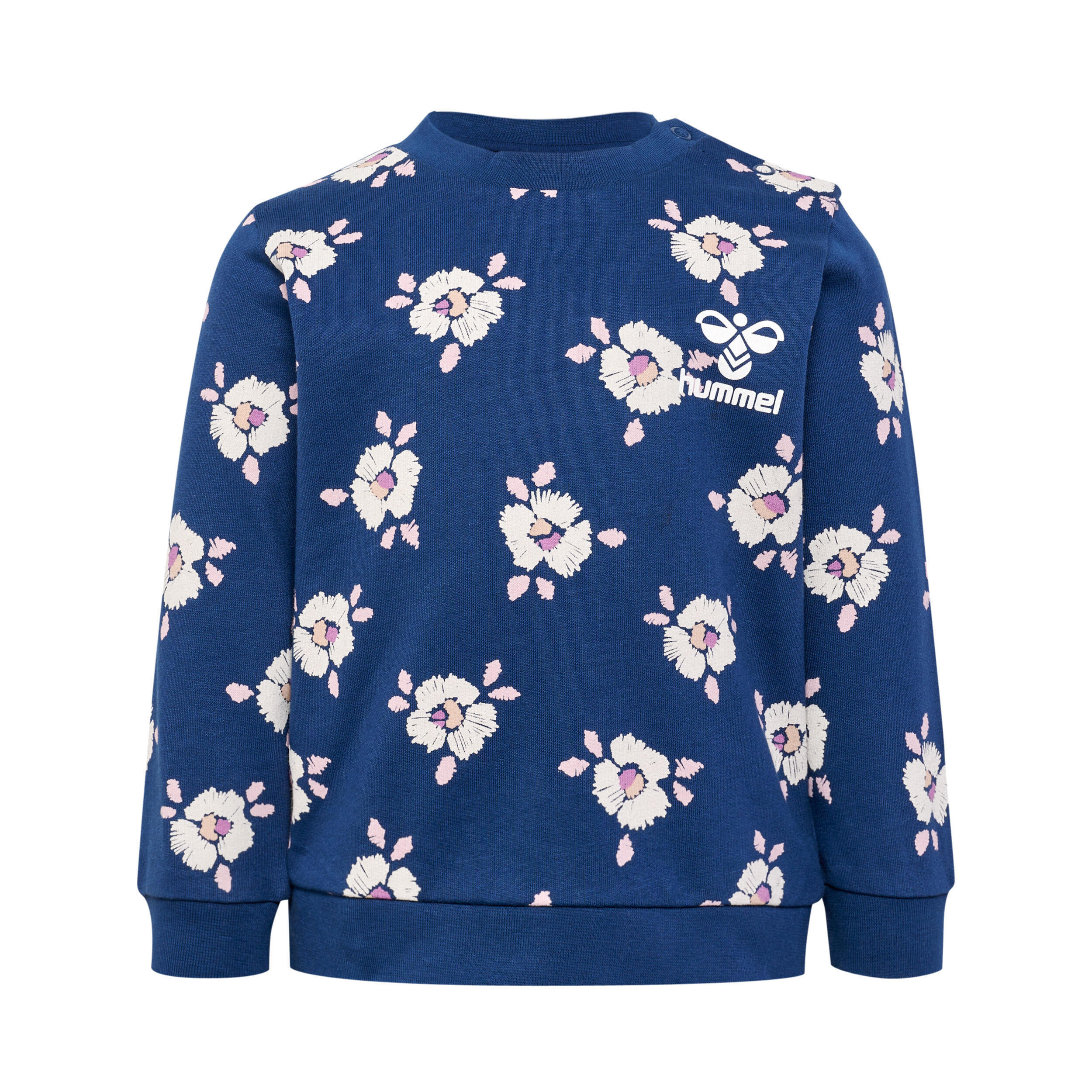 Hummel - Sweatshirt Bébé Fille Hummel Bloom - Sweat-shirt - Bleu - Decathlon