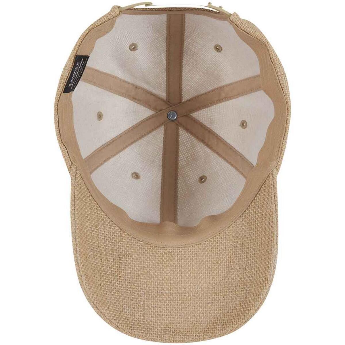 "Dad" BaseballMütze, Jute Damen und Herren Natur 3/4