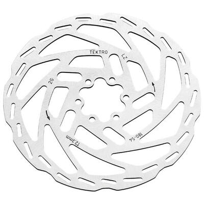 Tektro schijfrem rotor tr180-54 ø180x2,3mm, zilver