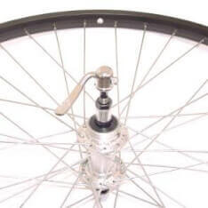 Ruota posteriore Roland 28 pollici freewheel cerchio alluminio AS26 14 mm nera.