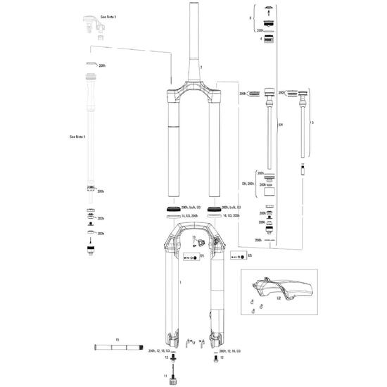 Widelce rowerowe Rockshox Pike Ultimate 27,5" i 29" w kolorze czerwonym