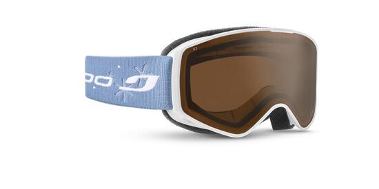 Masque de ski et de snowboard enfant et adulte - Blanc / Bleu ATOME ACÉTATE