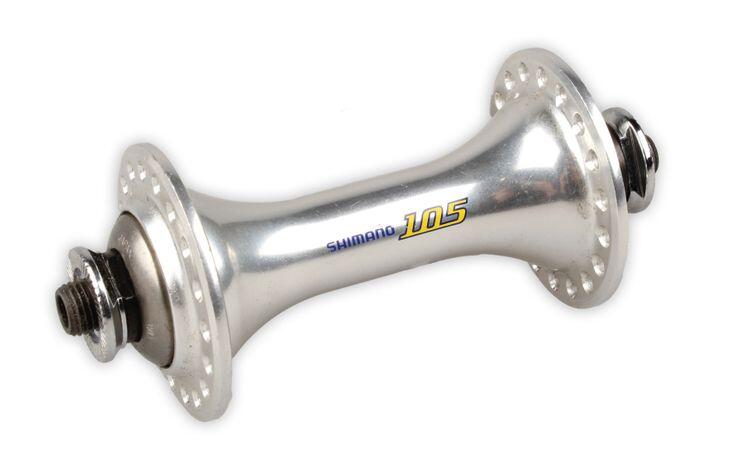 SHIMANO Mozzo anteriore Shimano 5500, sgancio rapido, 36 g, argento.