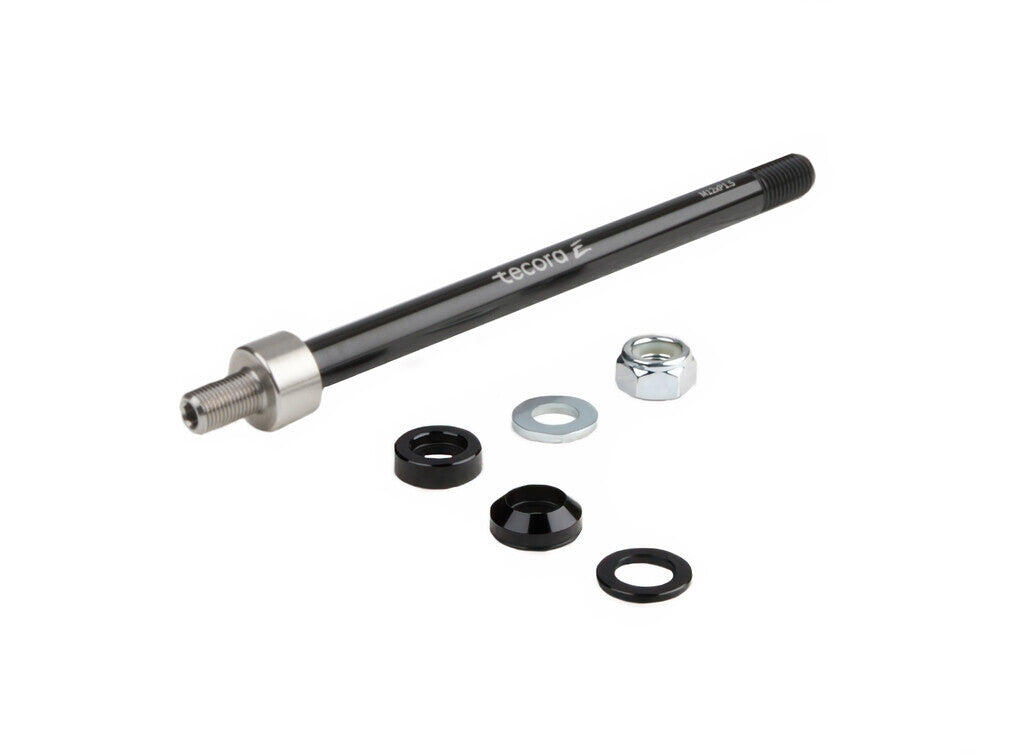 Oś przechodnia Tecora do przyczepki rowerowej M12 x P1.0 171–183 mm