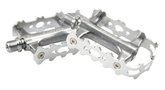 Dahon Tecora E pedali flat all-round argento.