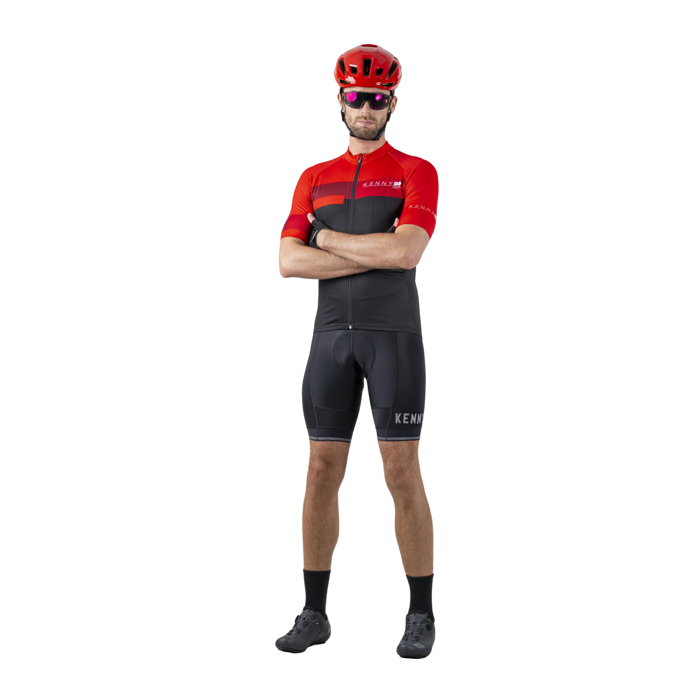 Maillot à Manches Courtes Kenny Tech Ete Summer Rouge 3/5