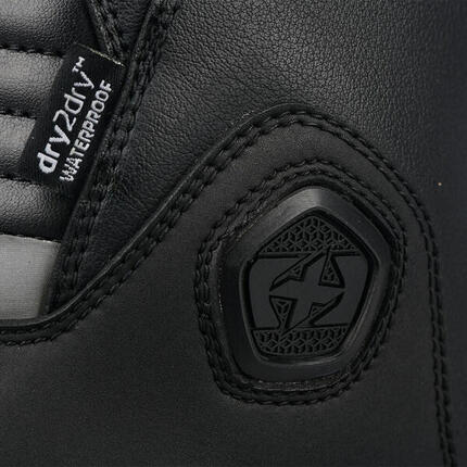 Oxford Tracker 2.0 Motorradstiefel, Gr. 43, Schwarz.