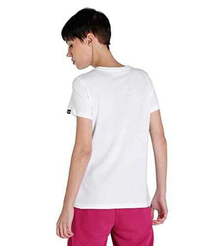 T-shirt donna Puma Power Tee bianco/rosa XS 2/5