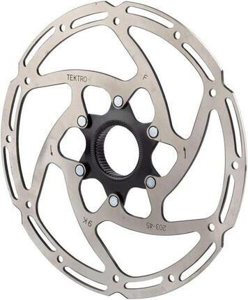Tektro TR203-45 203 x 2,3 mm Centerlock tarcza hamulcowa, srebrna