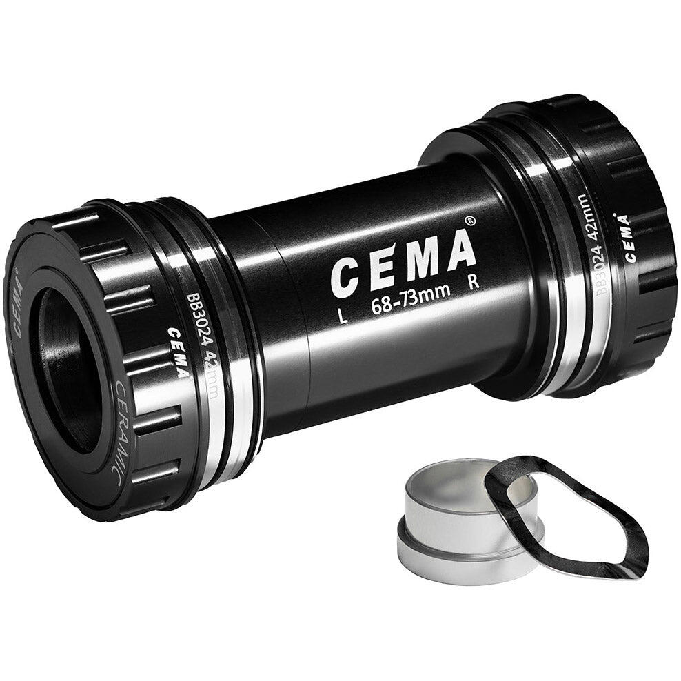 CEMA BB30 Interlock Crankset for SRAM GXP - Ceramic Black