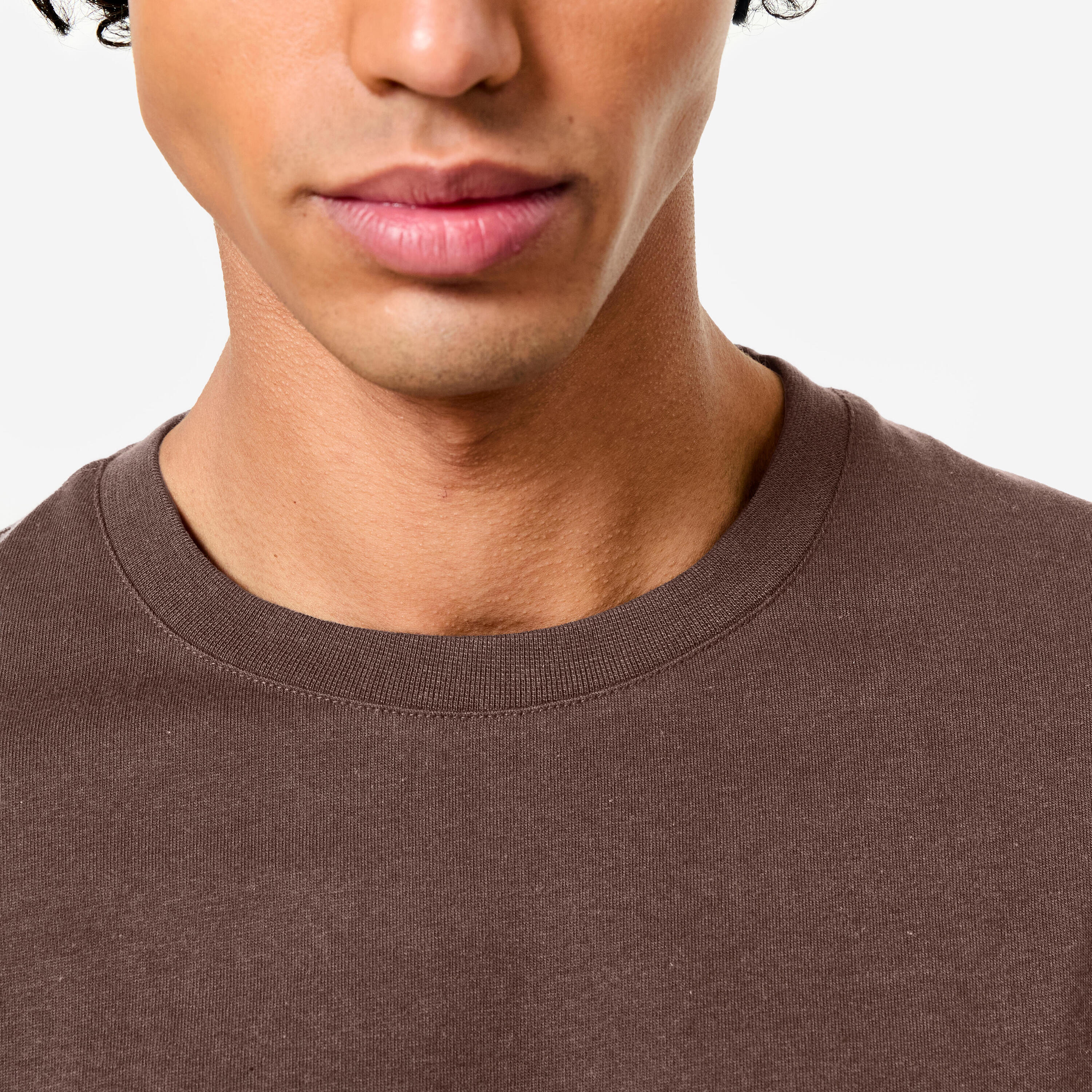 Segunda Vida - T-shirt de Fitness Gola Redonda Homem Castanho - Muito bom 4/5