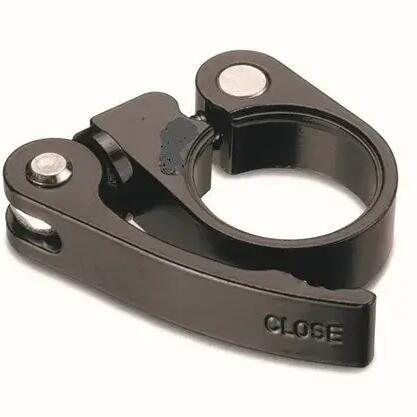 Ursus 38.1 mm Aluminium Quick-Release Seatpost Clamp, Matte Black.