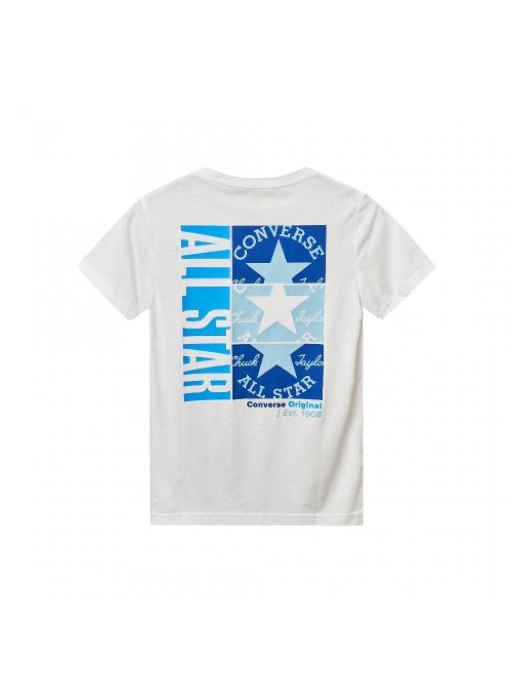 Bambino unisex converse 9CD779-001_T-SHIRT_BIANCO 3/3