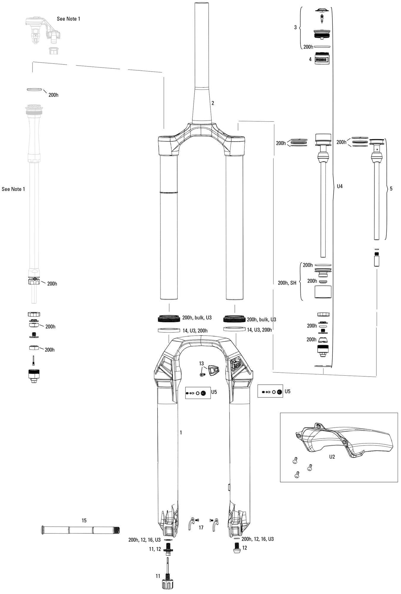 ROCKSHOX ROCKSHOX Lyrik Ultimate Flight Attendant forcella 27,5"+ / 29" Boost rossa.